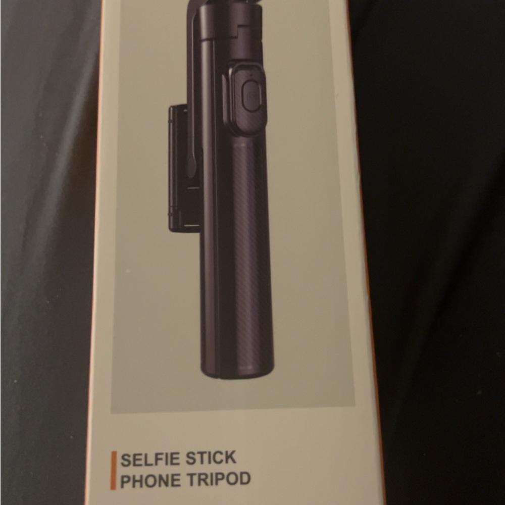 Black Selfie Stick Phone Tripod with Bluetooth